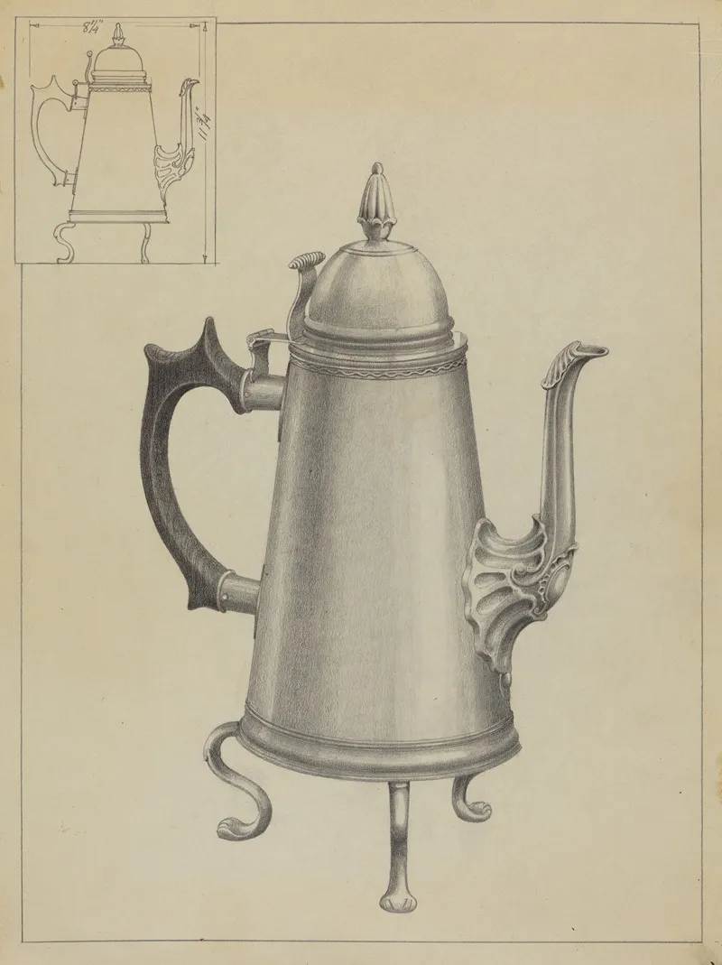 Silver Coffee Pot 9