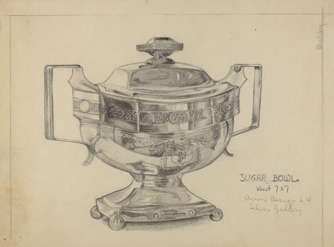 Silver Sugar Bowl 24