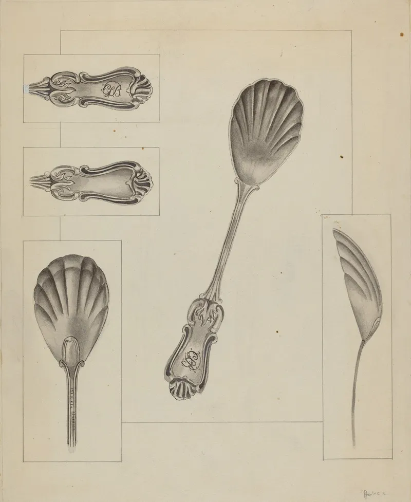 Silver Sugar Spoon 2