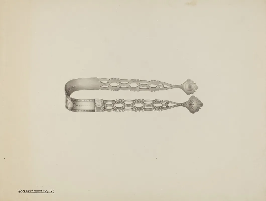 Silver Sugar Tongs 13