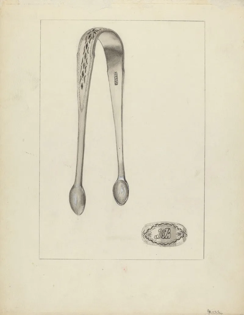 Silver Sugar Tongs 2