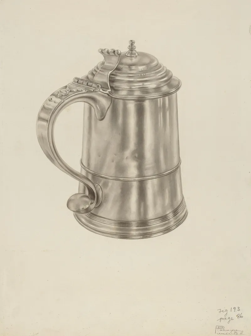 Silver Tankard 56 Wall Art by Palmyra Pimentel - High-Resolution Digital Print