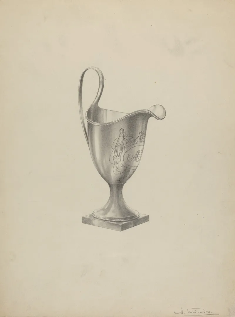 Silver Tea Set Creamer