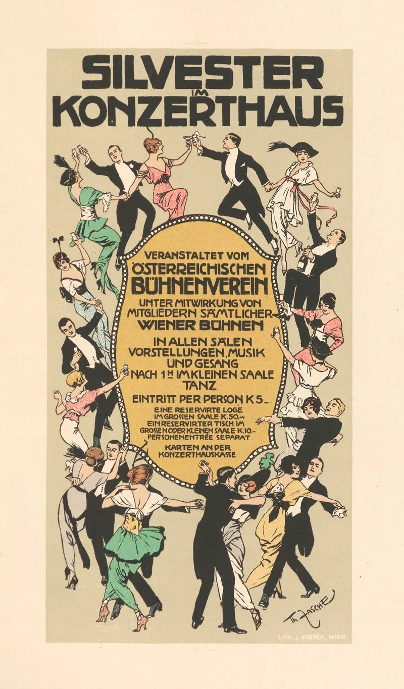 Silvester Im Konzerthaus Wall Art by Theodor Zasche - High-Resolution Digital Print