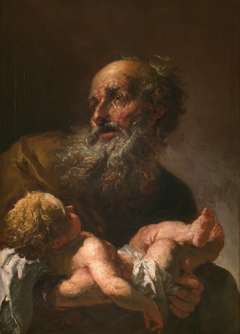 Simeon With Infant Jesus Wall Art by Petr Brandl - High-Resolution Digital Print