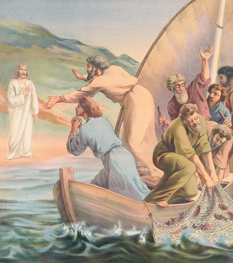 Simon Lovest Thou Me Wall Art by Stecher Litho. Co - High-Resolution Digital Print