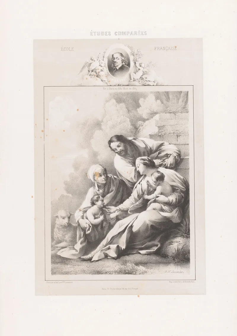 Simon Vouet Ecole Francaise Wall Art by Joseph Rose Lemercier - High-Resolution Digital Print