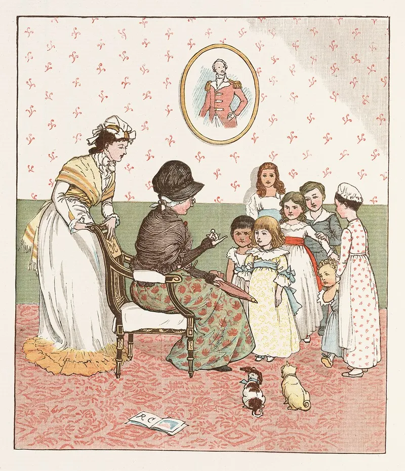 Sing A Song For Sixpence Pl 2 Wall Art by Randolph Caldecott - High-Resolution Digital Print