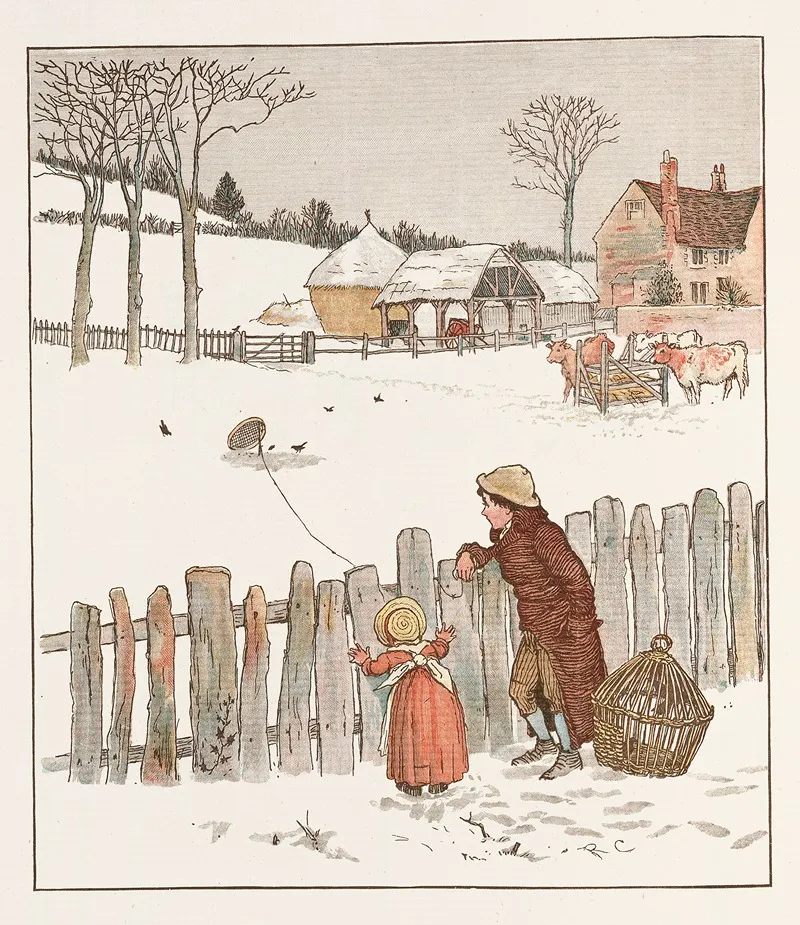 Sing A Song For Sixpence Pl 3 Wall Art by Randolph Caldecott - High-Resolution Digital Print