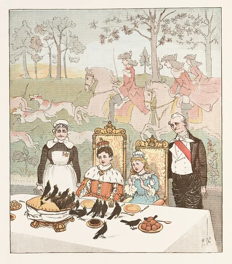 Sing A Song For Sixpence Pl 5 Wall Art by Randolph Caldecott - High-Resolution Digital Print