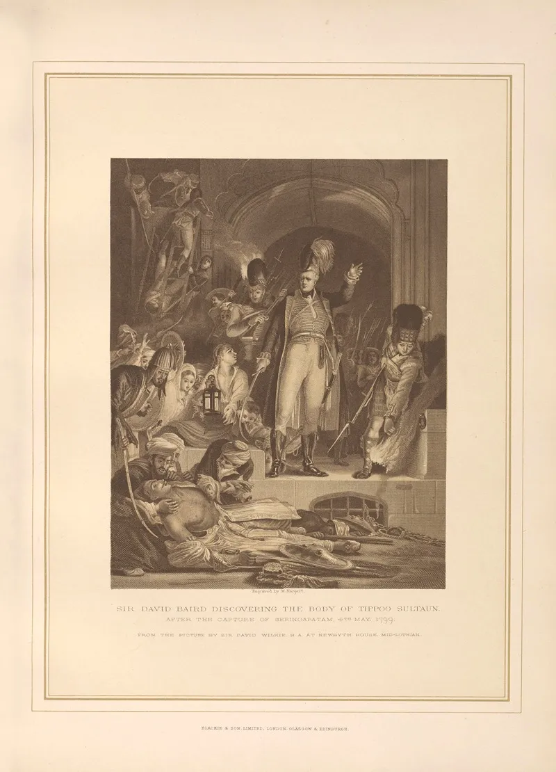 Sir David Baird Discovering The Body Of Tippoo Sultaun Sir David Wilkie Wall Art by Thomas Archer - High-Resolution Digital Print