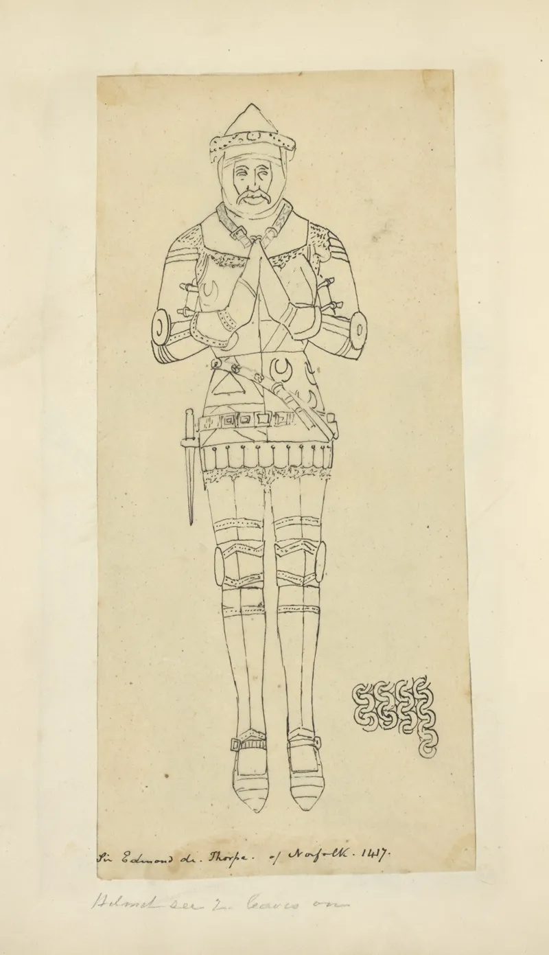 Sir Edmond Di Thorpe Of Norfolk 1417