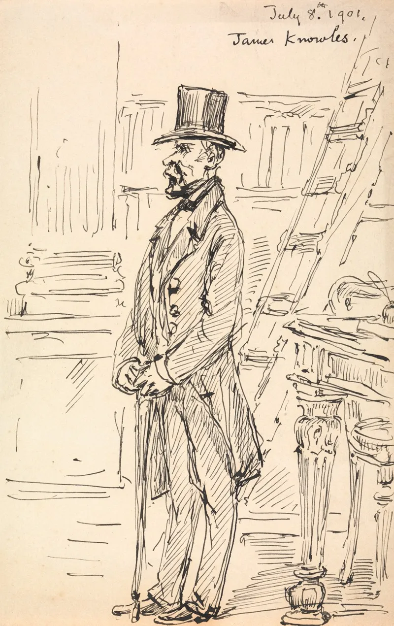 Sir James Thomas Knowles Wall Art by Eyre Crowe - High-Resolution Digital Print