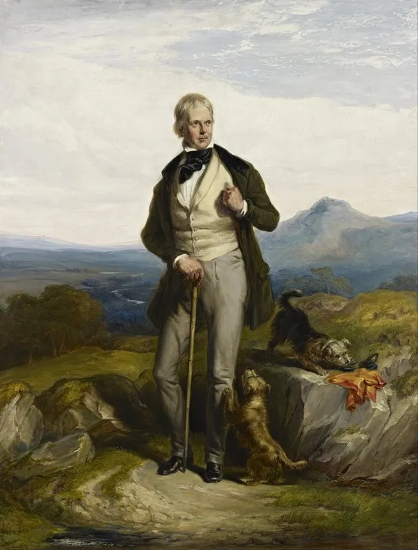 Sir Walter Scott 1771 1832 Novelist And Poet Wall Art by Sir William Allan - High-Resolution Digital Print