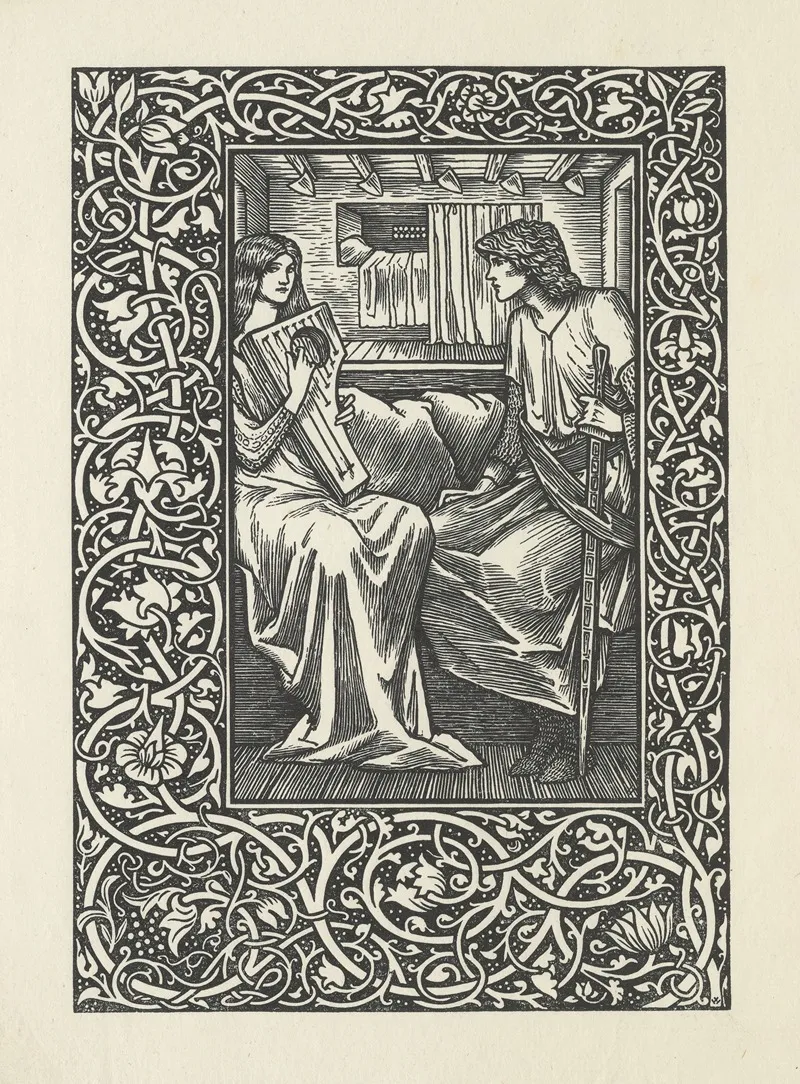 Sire Degrevaunt Wall Art by Sir Edward Coley Burne-Jones - High-Resolution Digital Print