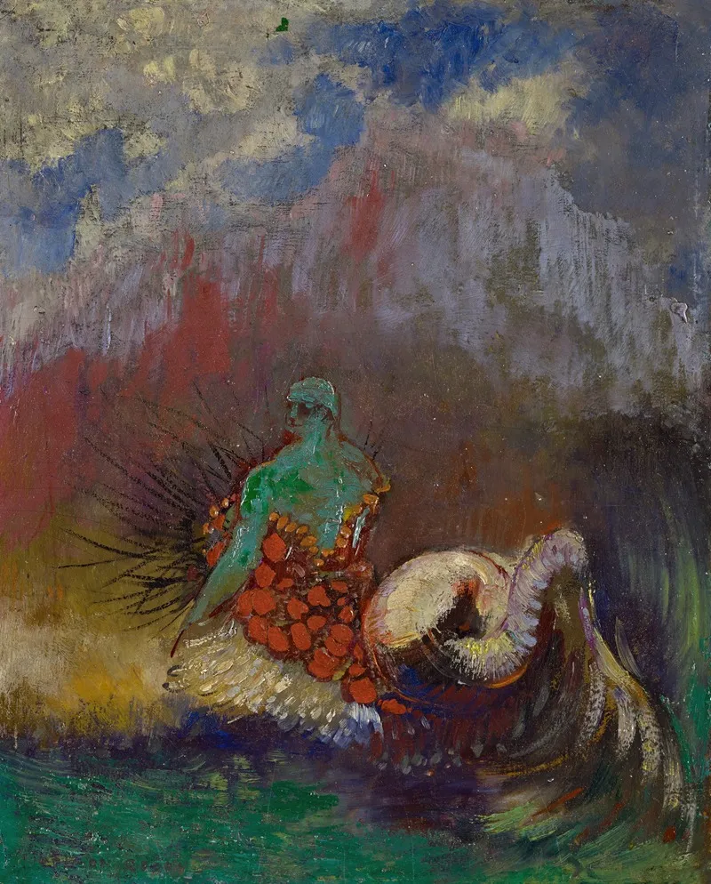 Siren Wall Art by Odilon Redon - High-Resolution Digital Print