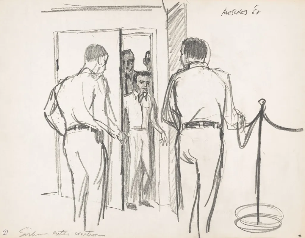 Sirhan B Sirhan Entering A Courtroom Possibly For Arraignment For The Assassination Of Democratic Party Presidential Candidate Senator Robert F Kennedy On June 5 1968 At The Ambassador Hotel I