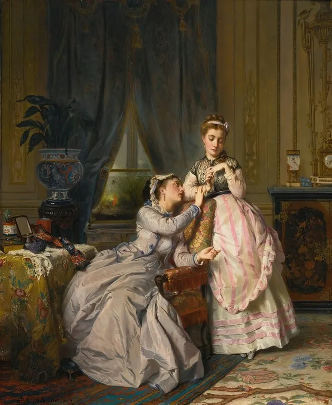 Sisters Wall Art by Charles Edouard Boutibonne - High-Resolution Digital Print