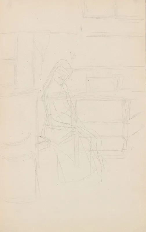 Sittende Kvinne I Interior 3