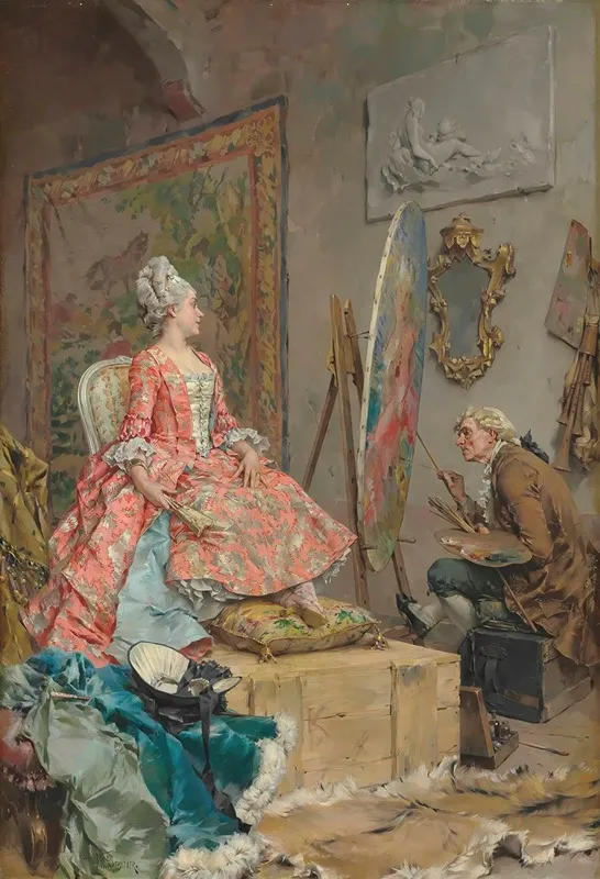 Sitting For Her Portrait