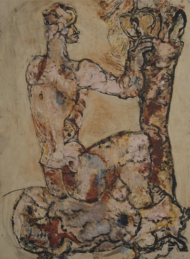 Sitting Pink Nude