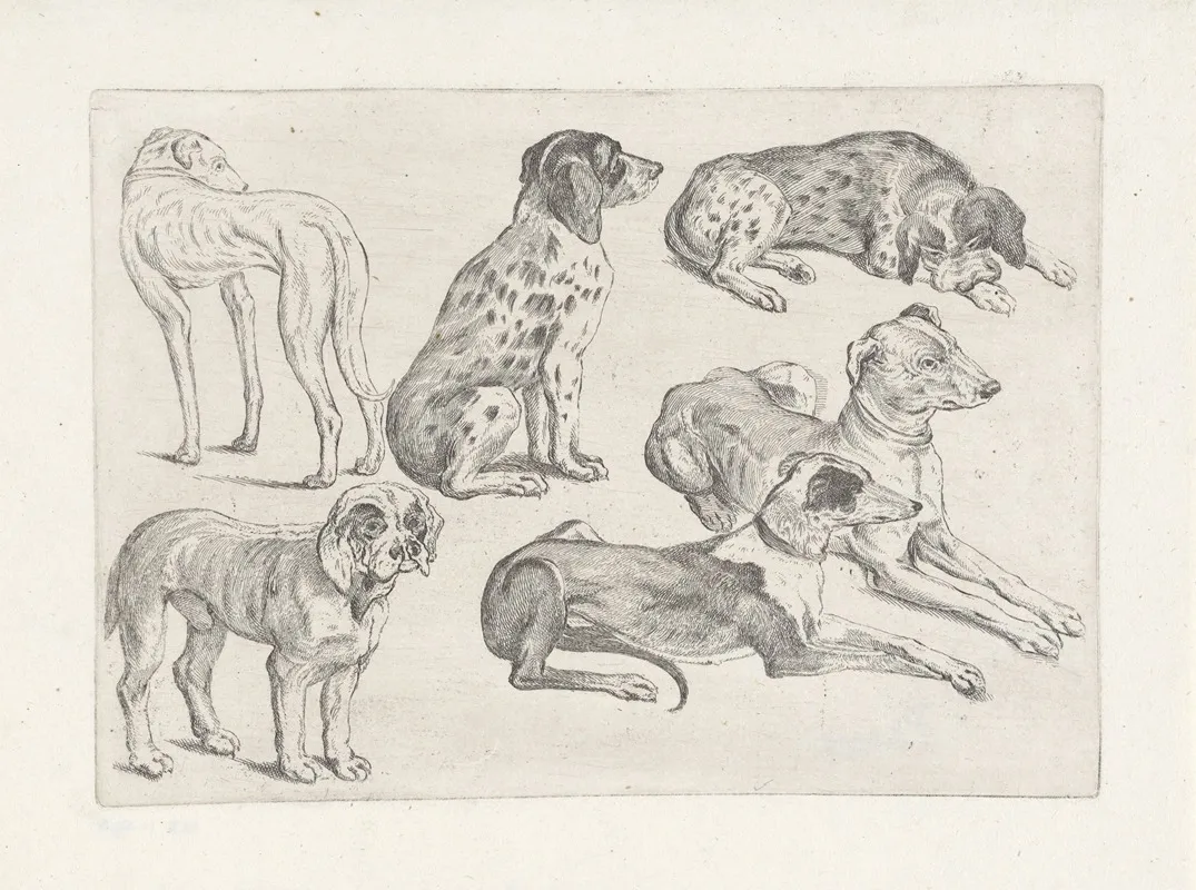 Six Hunting Dogs