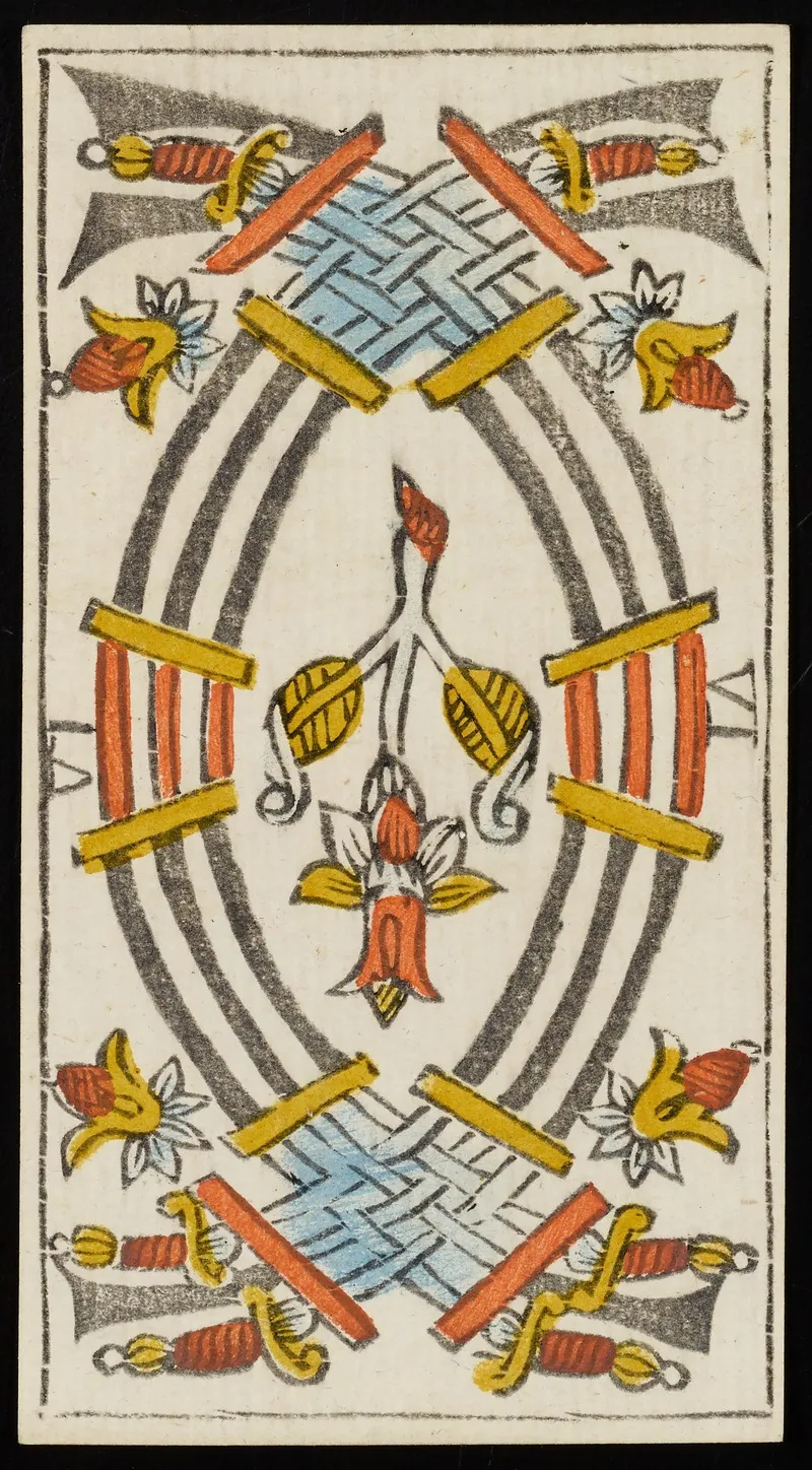 Six Of Swords Wall Art by Claude Burdel - High-Resolution Digital Print