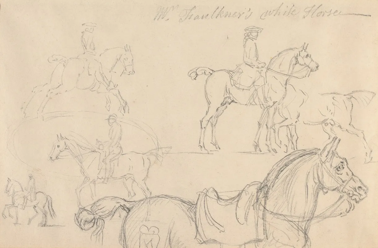 Six Studies Of Horses And Riders