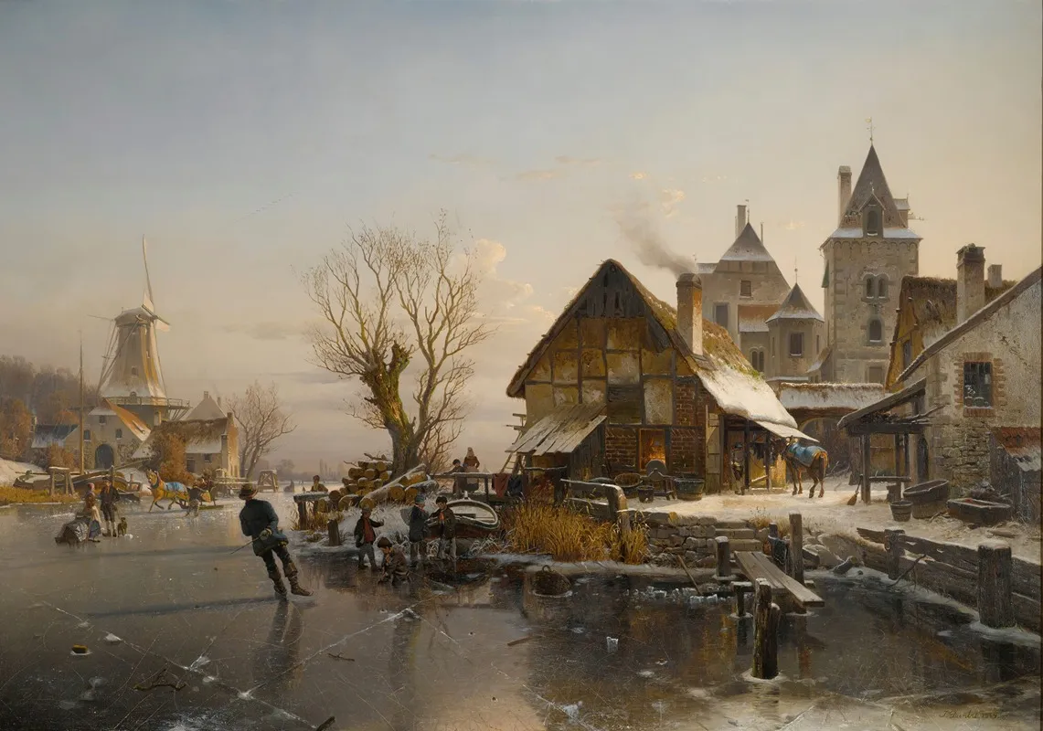 Skaters On The Canal