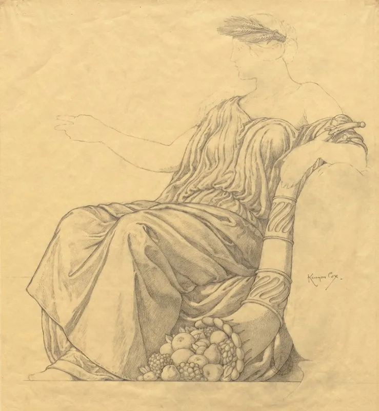 Sketch 5 2 Wall Art by Kenyon Cox - High-Resolution Digital Print