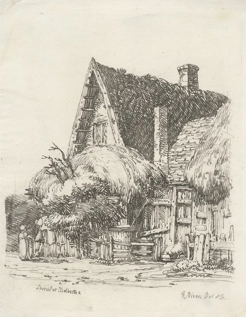Sketch At Mulbarton Wall Art by Robert Dixon - High-Resolution Digital Print