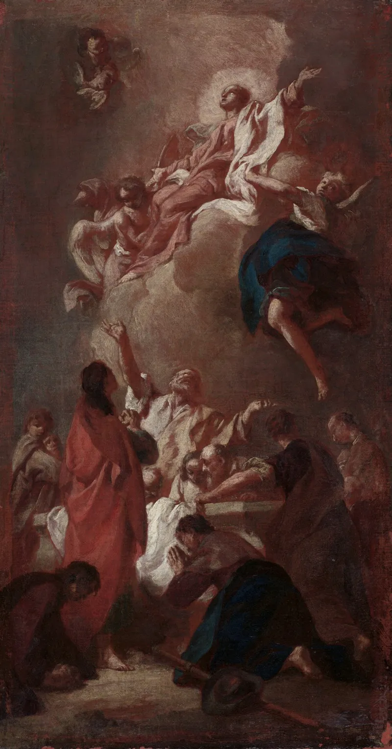 Sketch For The Assumption Of The Virgin For St James Zbraslav Near Prague