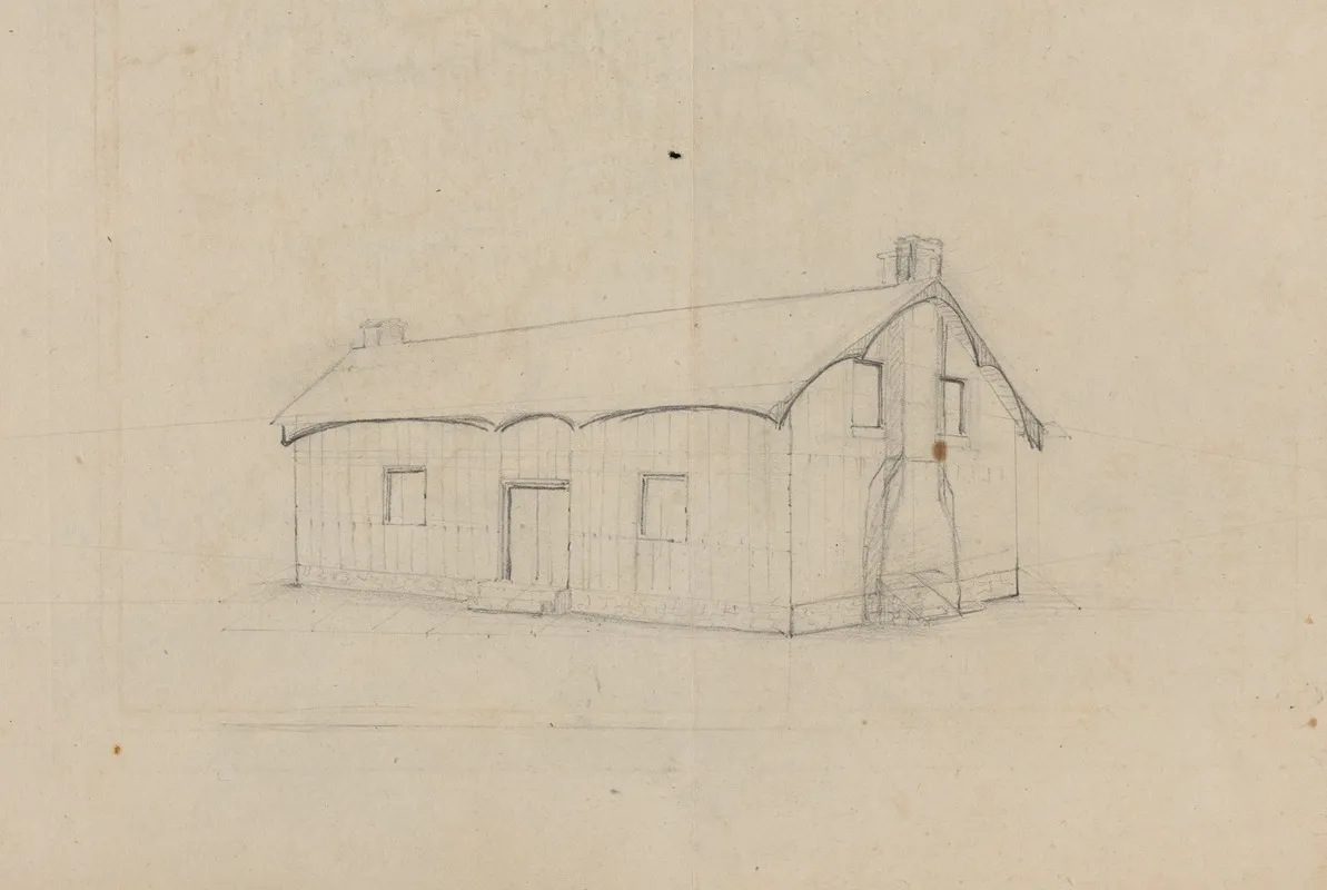Sketch Of A Cabin