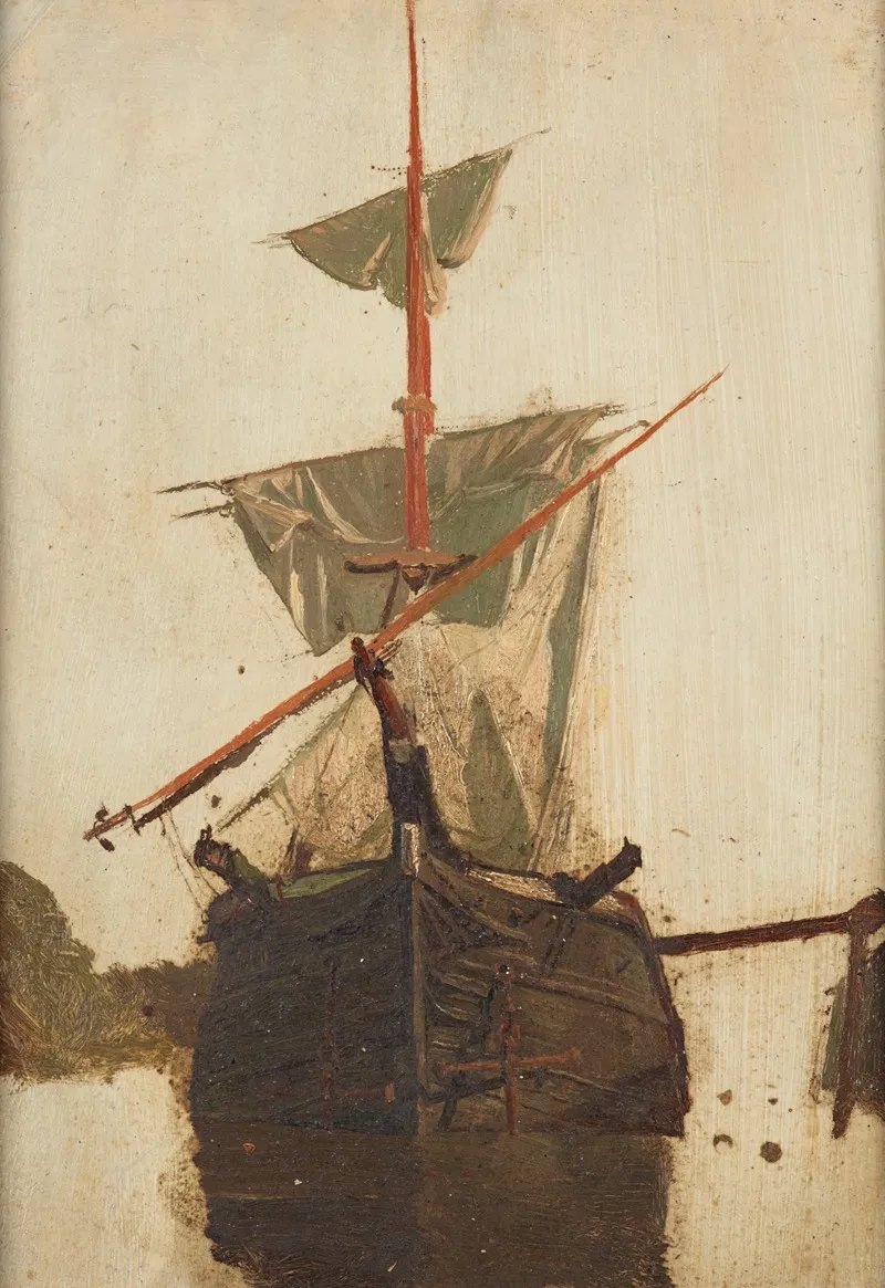 Sketch Of A Sailing Ship No 2