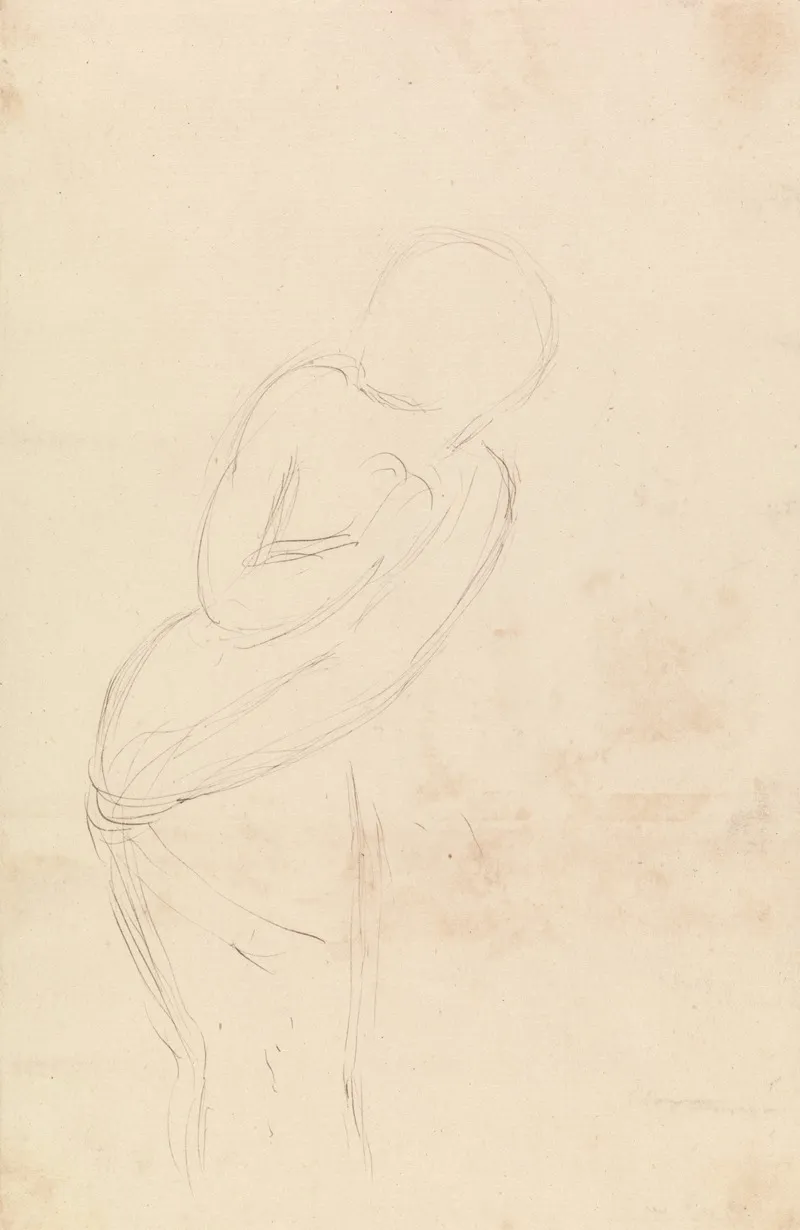 Sketch Of A Woman Study For Isabella And The Pot Of Basil
