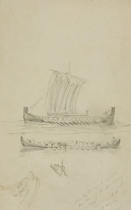 Sketch Of Captain Andersons Sailing Vessel