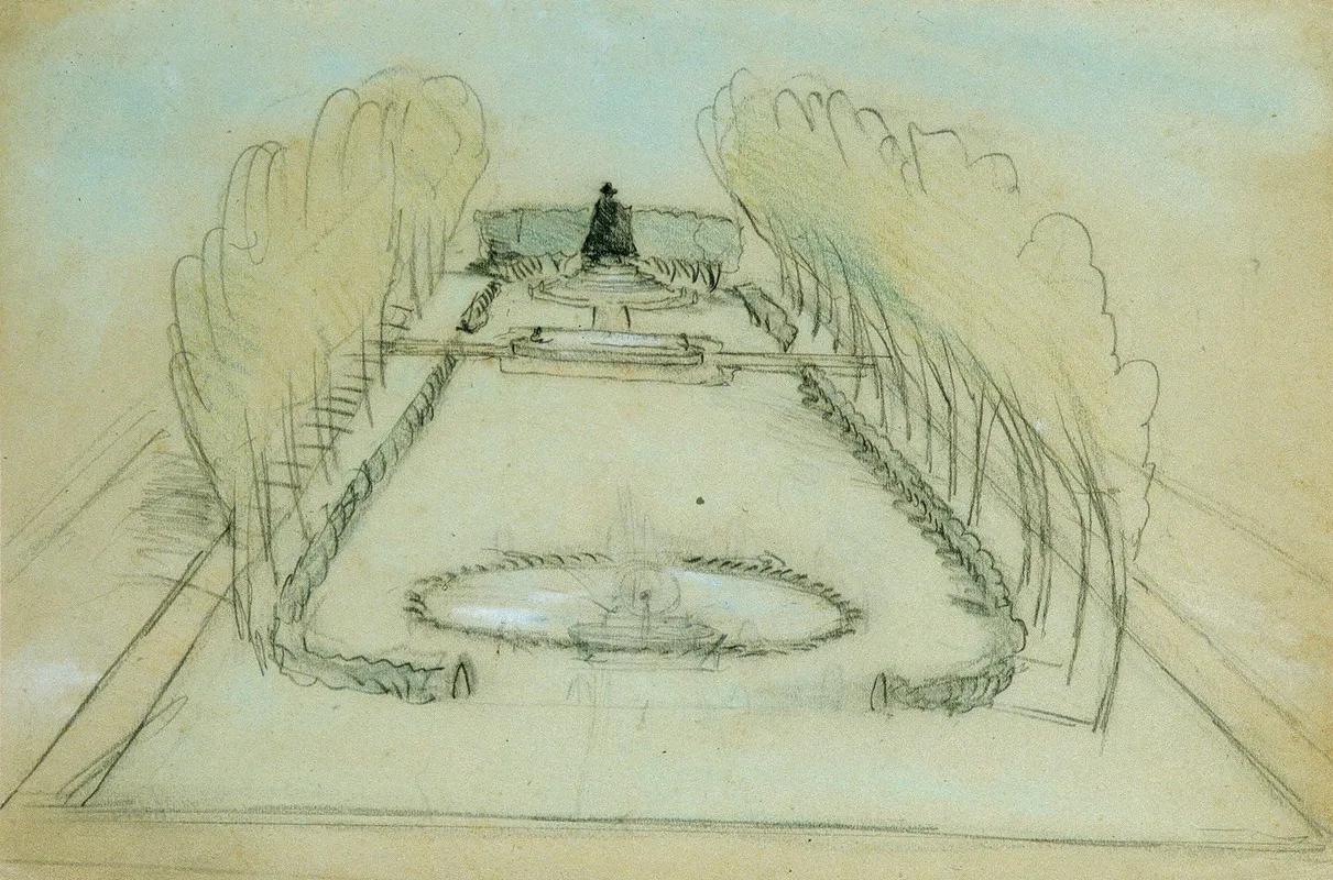 Sketch Of Saint Gaudenss Statue Of Deacon Samuel Chapin Springfield Massachusetts