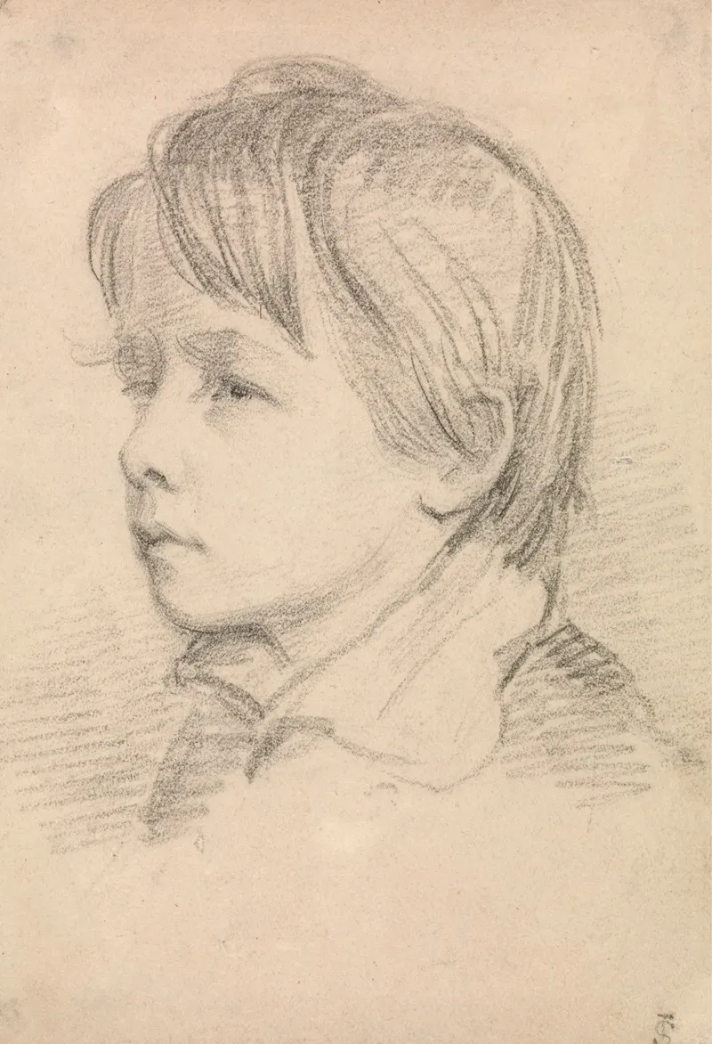 Sketch Of The Artists Brother Capt Michael Atwell Slater Wall Art by Joseph Slater - High-Resolution Digital Print