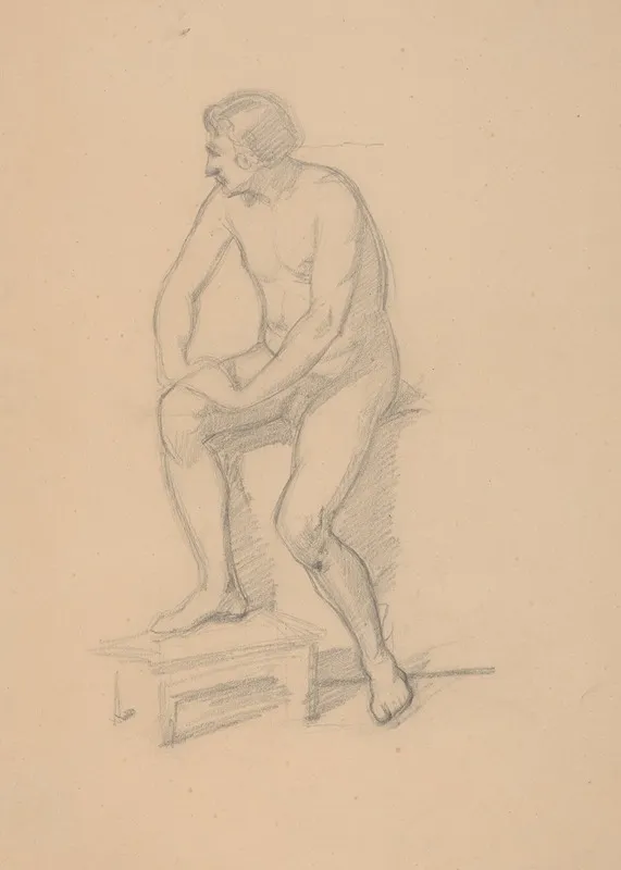 Sketch Of The King Figure For The Painting Death Of Barbara Radziwill