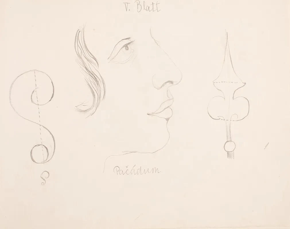 Sketchbook Drawings Pl13 Wall Art by Erasmus Von Engert - High-Resolution Digital Print