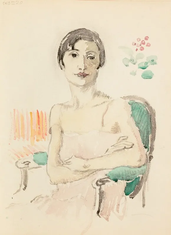Sketchbook Sketch 2 Wall Art by Frederick Carl Frieseke - High-Resolution Digital Print