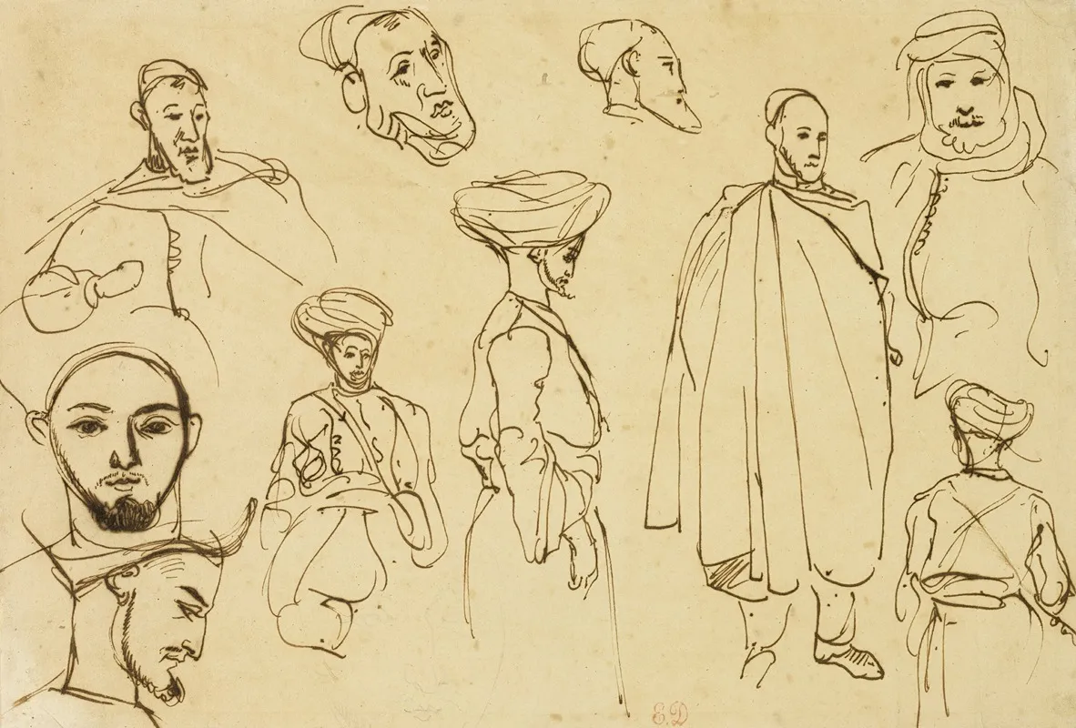Sketches Of Algerian Men
