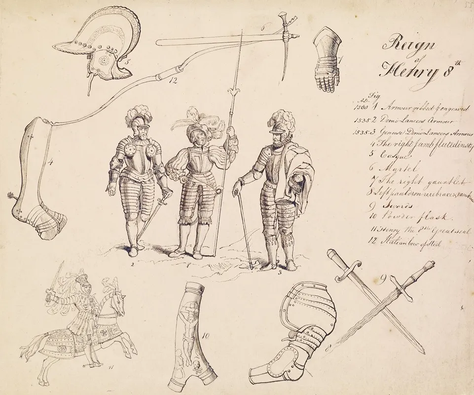 Sketches Of Armour Study For Henry Viii 2