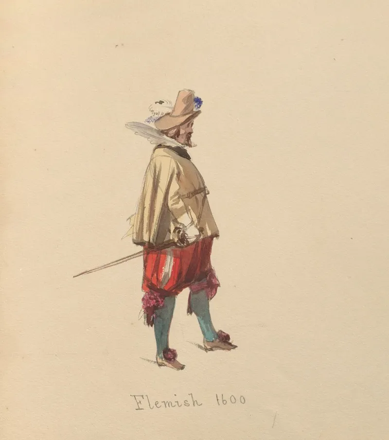Sketches Of Costume Pl 005 Wall Art by John Richard Coke Smyth - High-Resolution Digital Print