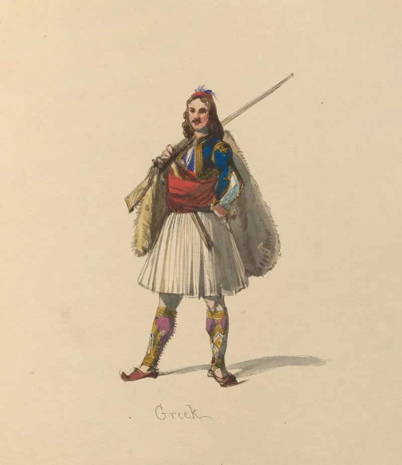 Sketches Of Costume Pl 010 Wall Art by John Richard Coke Smyth - High-Resolution Digital Print