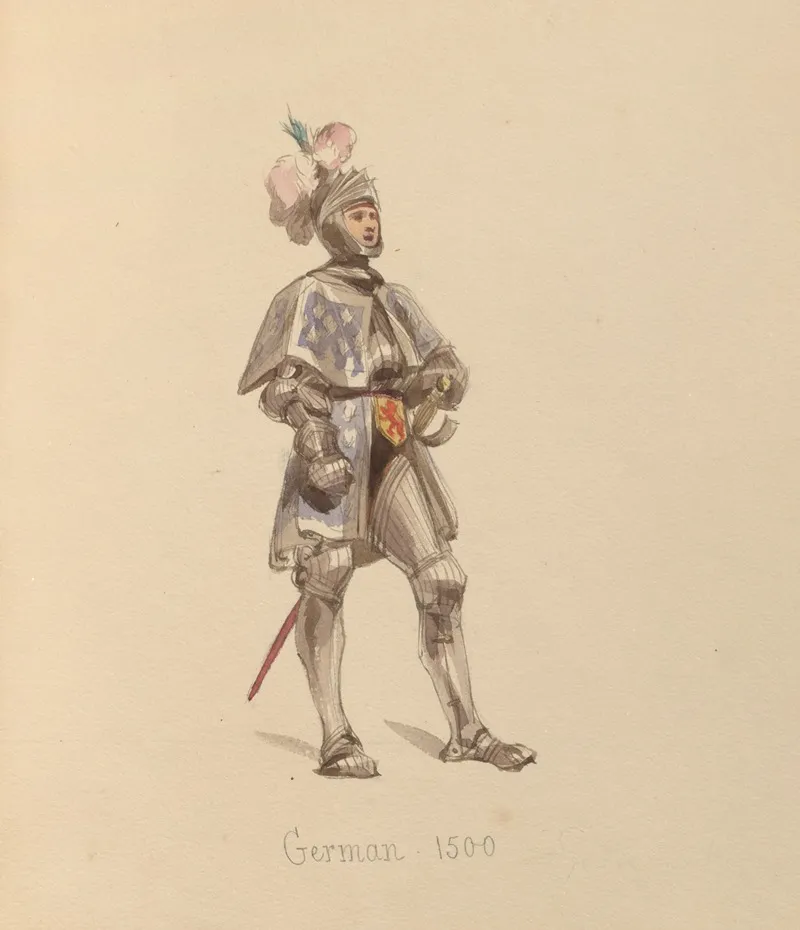 Sketches Of Costume Pl 013 Wall Art by John Richard Coke Smyth - High-Resolution Digital Print