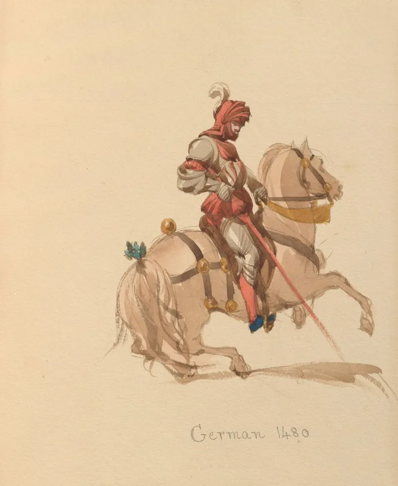 Sketches Of Costume Pl 026 Wall Art by John Richard Coke Smyth - High-Resolution Digital Print