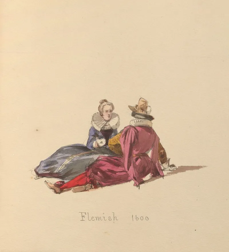 Sketches Of Costume Pl 027 Wall Art by John Richard Coke Smyth - High-Resolution Digital Print