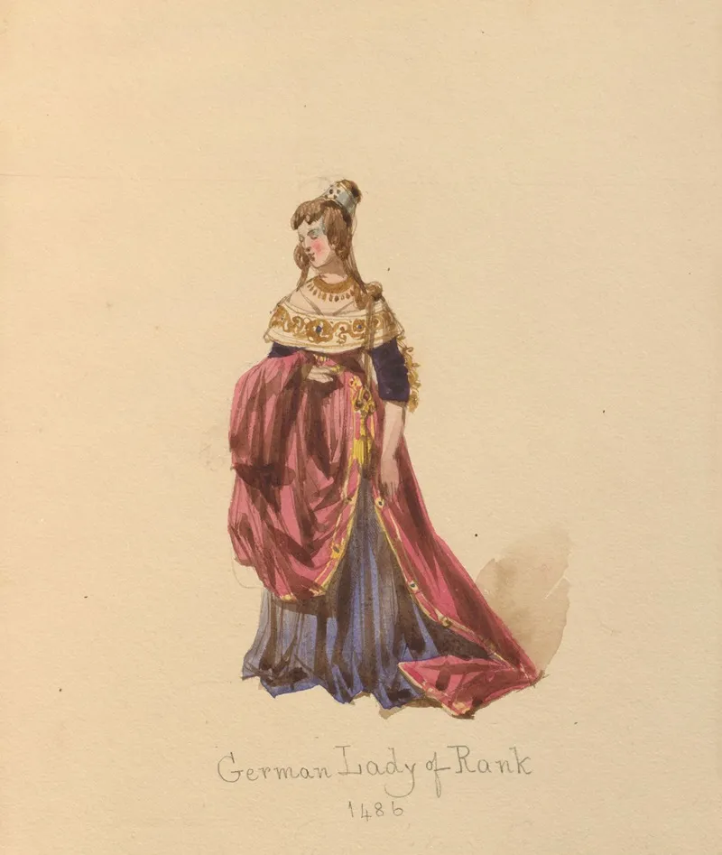 Sketches Of Costume Pl 029 Wall Art by John Richard Coke Smyth - High-Resolution Digital Print