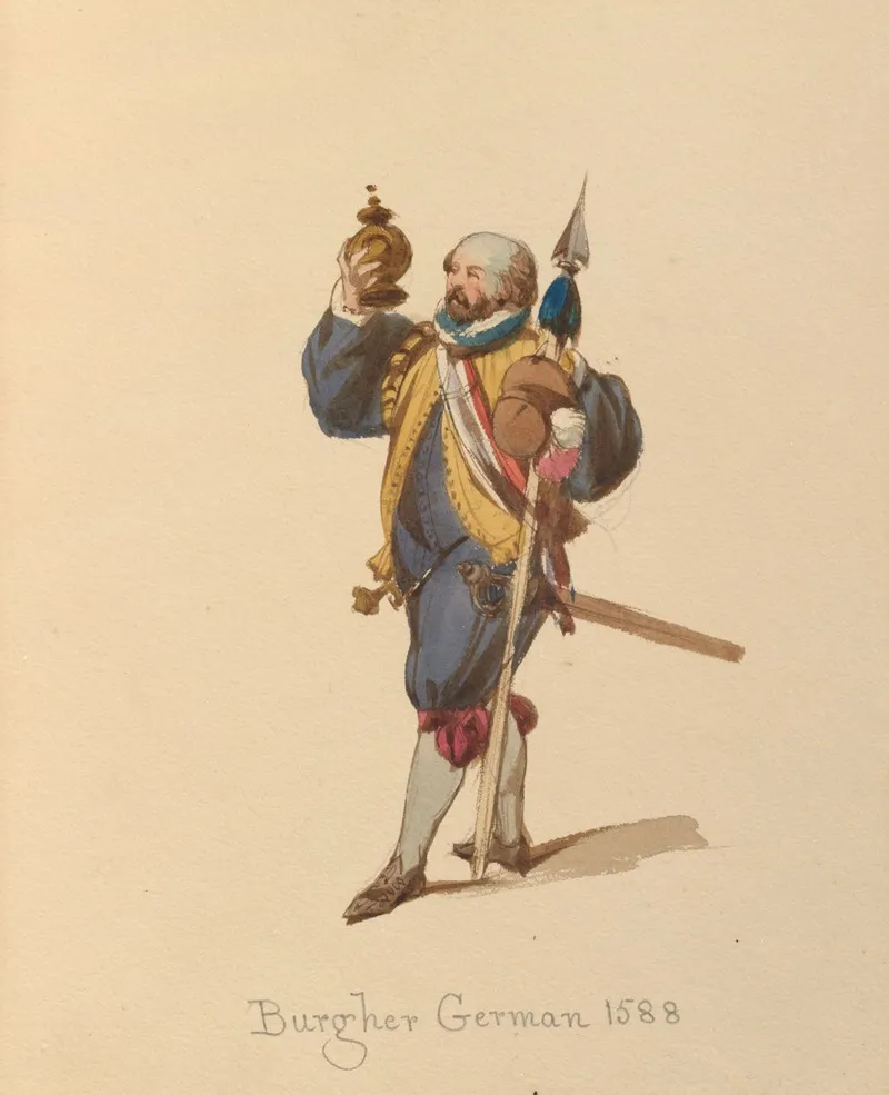 Sketches Of Costume Pl 033 Wall Art by John Richard Coke Smyth - High-Resolution Digital Print